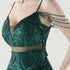 Graceful Sequin Embellished Mesh Mermaid Maxi Dress